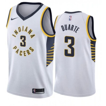 NBA Mænd Trøje Indiana Pacers Chris Duarte 3 2022-23 Nike Association Edition Hvid Swingman